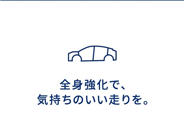 全身強化で、気持ちのいい走りを。